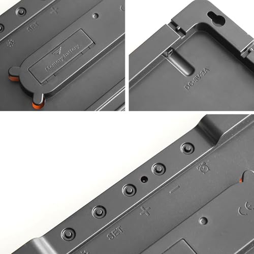 Reloj de pared digital LED con termometro integrado para controlar el tiempo 6