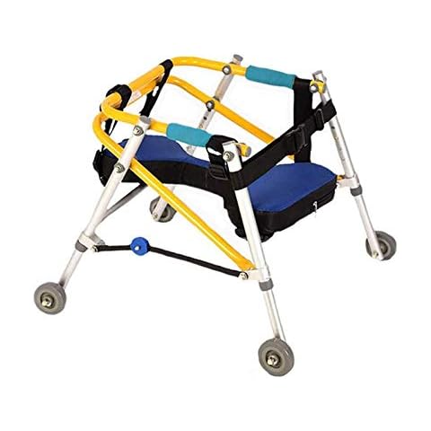 Cerebral Palsy Walker Child,Limb Disability Handrails Crutches Child Standing Frame Adjustable Foldable,51.5~61.cmHigh Cover