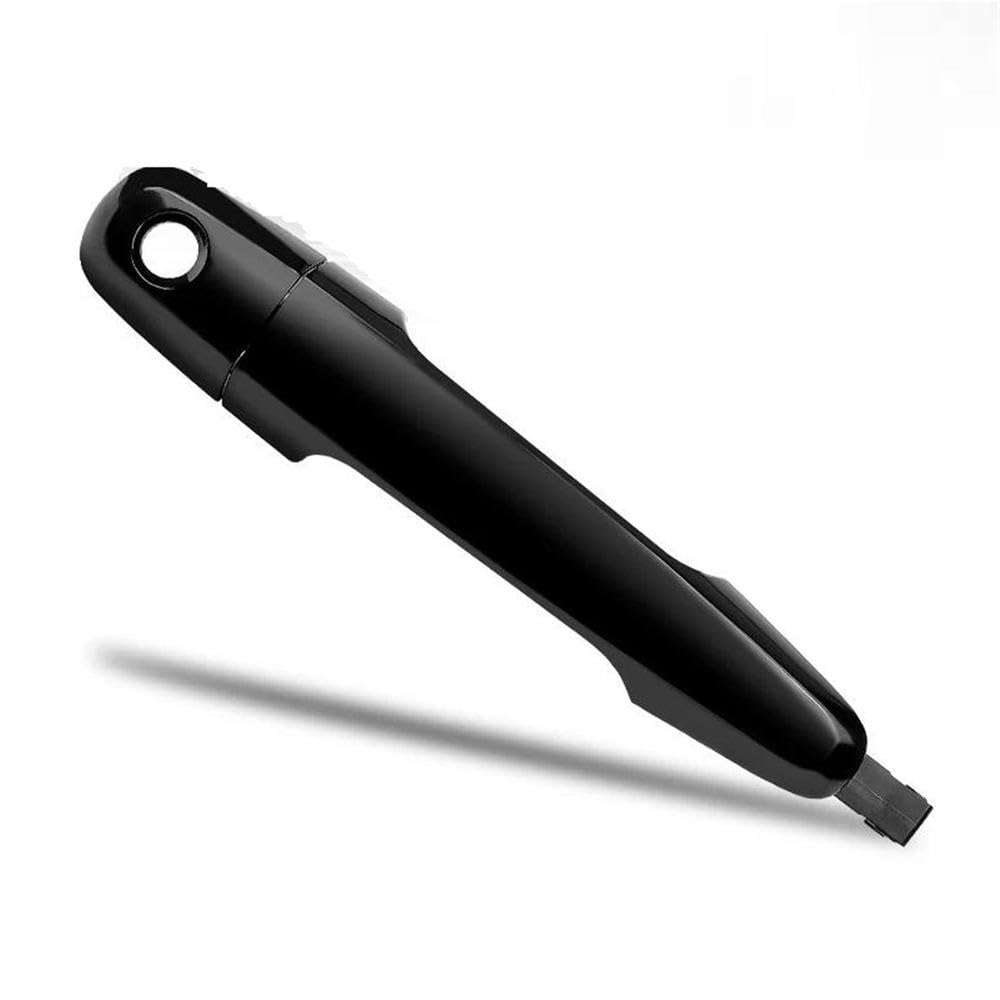 SXQPOCAR Car Accessories Outer Front LH&RH Door Handle with Cover for Mitsubishi Triton ML MN 2006~2015 Black/Chrome Exterior Replacement Parts(Black)