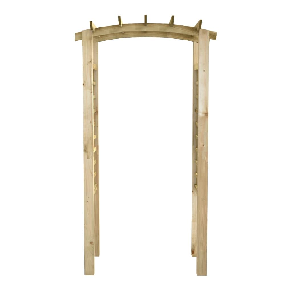 vidaXL Arco con Enrejado Jardín Entrada Exterior Parque Barbacoas Tienda Terraza Balcón Senderos Patio Hogar Madera Maciza de Pino Impregnada