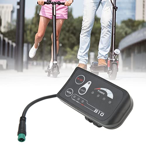 電動自転車ディスプレイ、電動自転車LEDディスプレイメーター電動スクーターLEDディスプレイパネル、8102防水5Pコネクタ付き(48V)