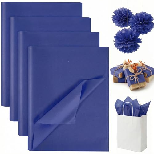 Image of Koogel 330 Sheets Navy Blue Tissue Paper, 14 X 10 inches