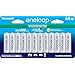 Eneloop Panasonic BK-3MCCA12FA AA 2100 Cycle Ni-MH Pre-Charged Rechargeable Batteries, 12-Battery Pack