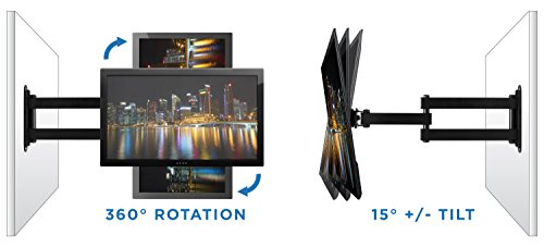 image for Mount-It! TV Wall Mount Monitor Bracket with Full Motion Articulating 