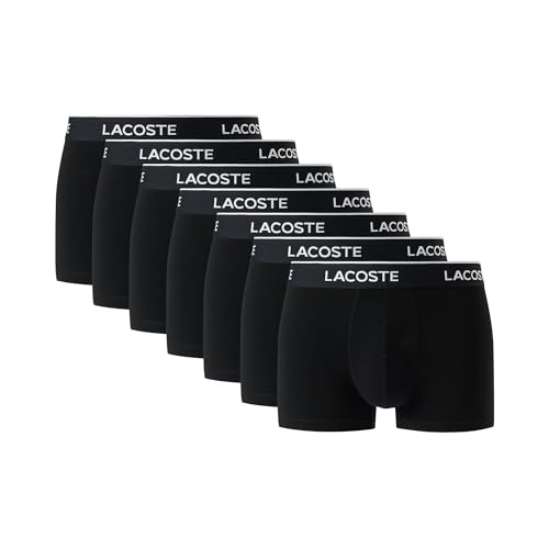 Lacoste Men's Cotton Stretch Essentials Trunks, 7-Pack