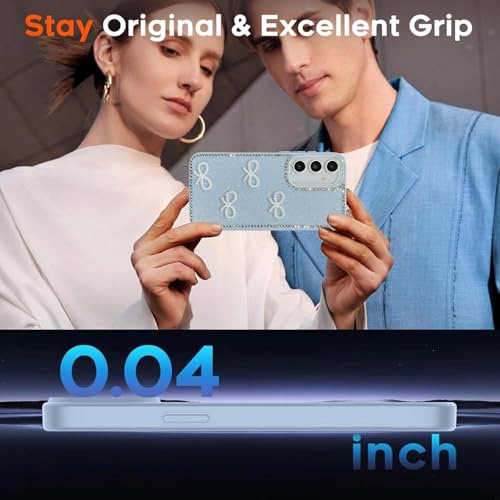 Image of DIZORO for Samsung A55 Case,Cute Bow Tie Aesthetic Phone Case,Trendy Hard IMD Shockproof Protective Bumper Designer Phone Back Cover for Women Girls Sierra