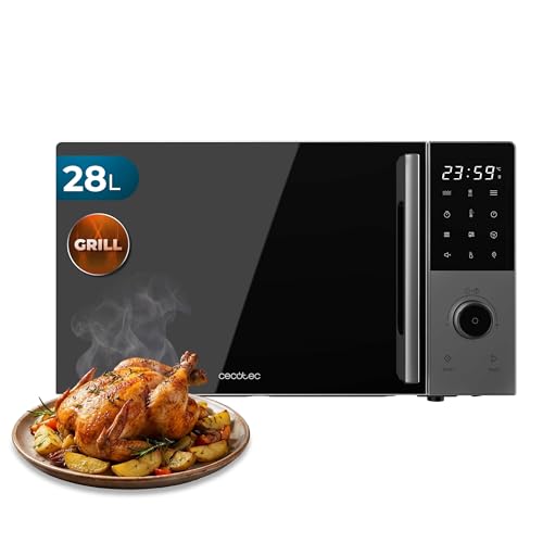 Cecotec Micro-ondes Numérique avec Grill 28L Proclean 2800. 900W, Grill 1200W, Convection 2200W, 8 Programmes, 5 Niveaux de Puissance, Plateau 315mm, Minuterie 60m,...
