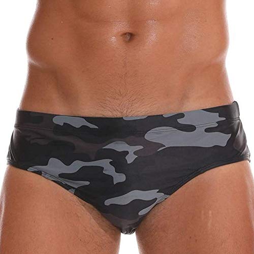 Freeship Deals Men's Swimming Briefs Swimwear Brand Swim Trunks(The Camouflage Swim Brief, Large)