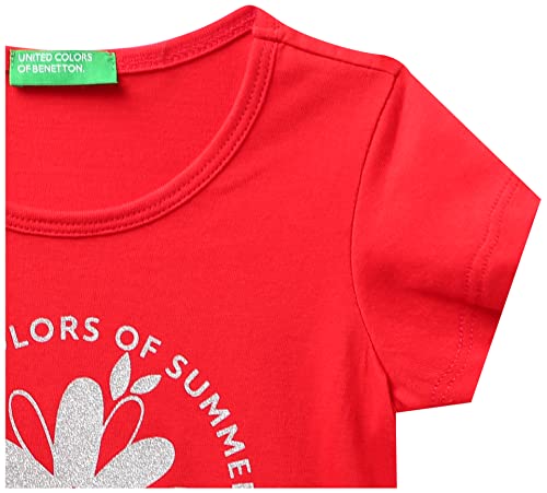 Image of United Colors of Benetton Baby-Girl's Solid Regular Fit T-Shirt