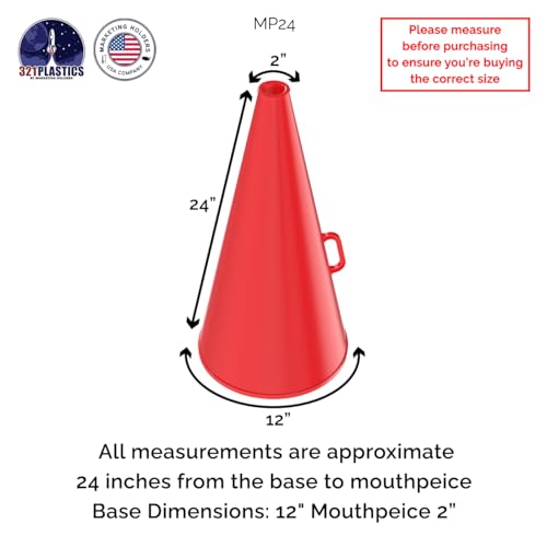image for Marketing Holders Large Red Cheer Megaphone 24