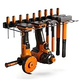 INQUIRLLY Elektrowerkzeug Organizer 4 Schlitzen Werkzeugspeicher für Werkzeugaufbewahrung und Organisation Wandhalterung Werkzeugregal zur Aufbewahrung von Elektrowerkzeugen und Schraubendrehern