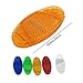 XHBTS 8 Pcs Riding Bike Bicycle Warning Reflector Bicycle Wheel Rim Reflective MTB Road Spoke Lights Bike Accessories (Yellow)