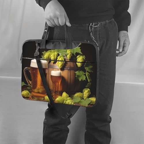 Maletín para laptop con diseño Beer and Hop Cones miniatura 3
