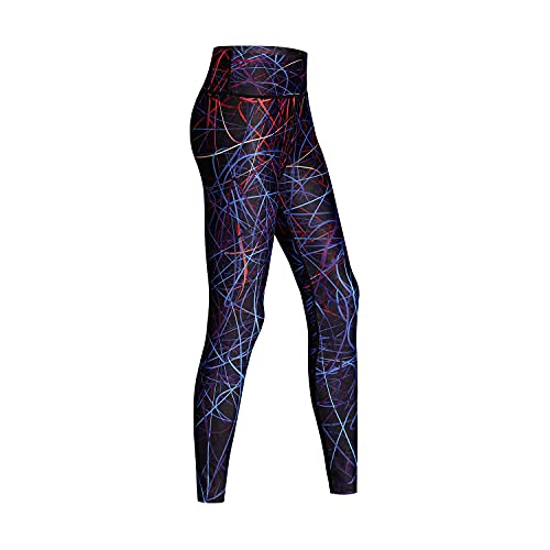 JPOJPO High Waisted Leggings for Women - Soft Opaque Slim Tummy Control Printed Pants for Running Cycling Yoga