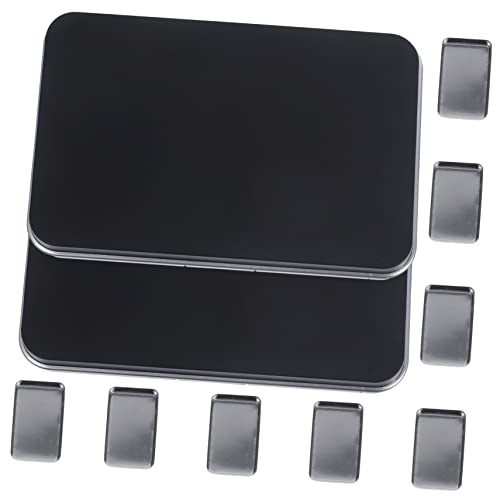 VALICLUD 2Juegos Paleta Vacía De Maquillaje De Caja De Almacenamiento Para Ojos y Labial Portátil Con Compartimentos