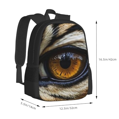 Travel Backpack White Bengal Tiger Nature 17In Lightweight Casual Daypack for Business Men Women3