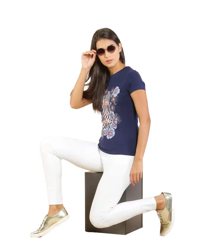 Image of Lyra Women's Cotton Regular Fit T-Shirt