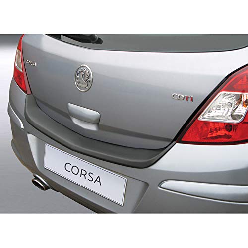RGM Protection de seuil arrière (ABS) compatible avec Opel Corsa D 5 portes 2006-2014 Noir