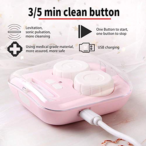 image for ofone Contact Lens Cleaner, Portable Contact Lens Cleaner Kit Daily Ca