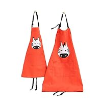 G-Tree Eltern-Kind-Schürzen-Set – 2 Stück, Mit Tasche | Verstellbar, Aus Polyester-Baumwolle, Für Kochen, Backen, Malen