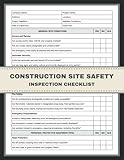 Construction Site Safety Inspection Checklist: Jobsite Safety Daily Inspection Checklist for Construction. Ensuring Compliance and Promoting a Secure Work Environment