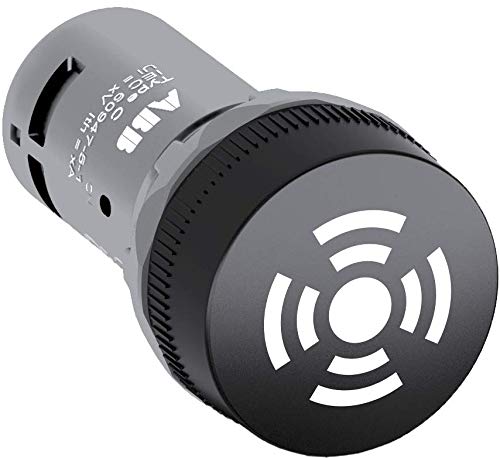 ABB CB1-620B Compact Buzzer, Continuous Sound without Light, Black, Non-Illuminated (ABB1SFA619600R6206), White