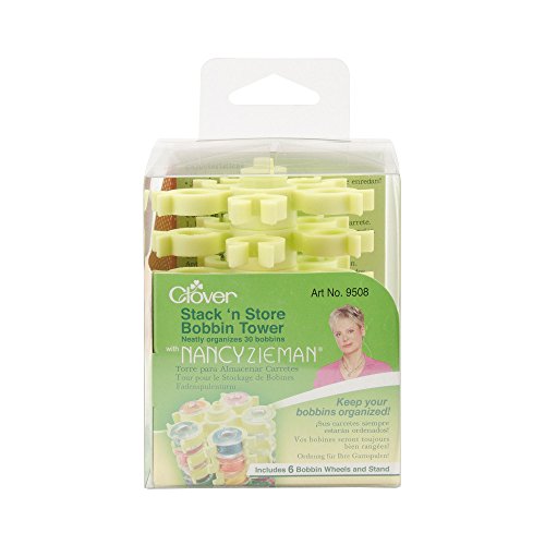 Clover Stack 'n Store Bobbin Tower W/Nancy Zieman-3.5