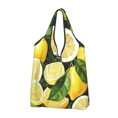 Sacs d'épicerie lavables et grand cabas en tissu imprimé fruits