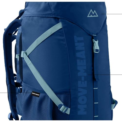 Image of MOVE-MEANT Trail Treck 45 L Polyester Men's Rucksack Bag Versatile Trekking and Travel Backpack for Outdoor Adventures, Durable and Comfortable Fit for Men and Women