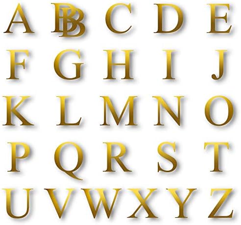 Pre Cut Large Letters For Transparent Balloon Boxes - Baby Shower Decorations For Baby Boy Or Girl - 1st Birthday, Bridal Shower, Gender Reveal Party Decoration Baby Box, Block Letters - Gold Color