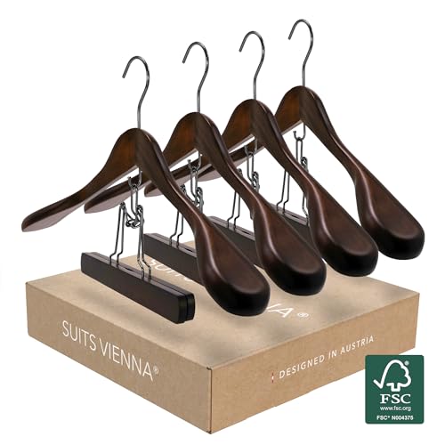 SUITS VIENNA® Kleiderbügel Anzug Standard | 4 Stück | Set für...