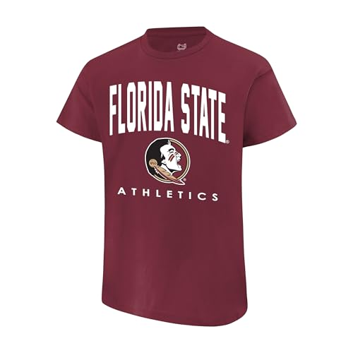 Ultra Game NCAA Official Youth Super Soft Game Time T-Shirt, Florida State University, Team Color, 14
