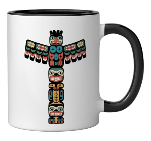 Taza Cerámica con Diseño Cultural Native American miniatura 2