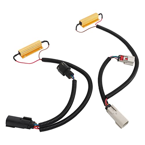 2 Pcs Tail Light Conversion Harness LED Taillight Conversion Adaptor Wiring Connector for Sierra LTZ Silverado Denali 2016-2018 2500/3500 Model 2019