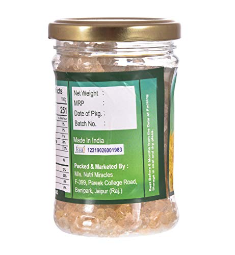 Image of NUTRI MIRACLE Edible Gum Ladoo /Babool Gond Ladduwala /Kikar /Drink /Gum Arabic in BPA Free Jar,200gm