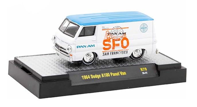 CollectiblesM2 Machines Detroit Muscle 1/64 Scale Diecast 32600-79 1964 Dodge A100 Panel Van R79 24-41
