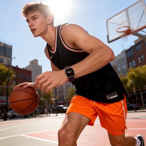 Image of X-it Magnetic Watch Band for Apple Watch Ultra 49mm, 46mm /45mm /44mm, Silicone Sport Strap with Strong Magnet for Men and Women, Compatible with Apple Watch Series 11 /10 /9 /8 /7 /6 /5 /4 /3 /2 /1 and SE