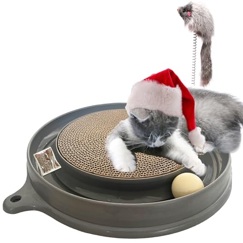 AUOON Cat Scratcher Toy - Cat Scratch Pad with Cat