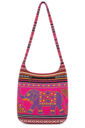 Image of SUVASANA Large Sling Shoulder Bag for Men Women Casual Comfortable Everyday Purse Travel Women's Cross-body Bags