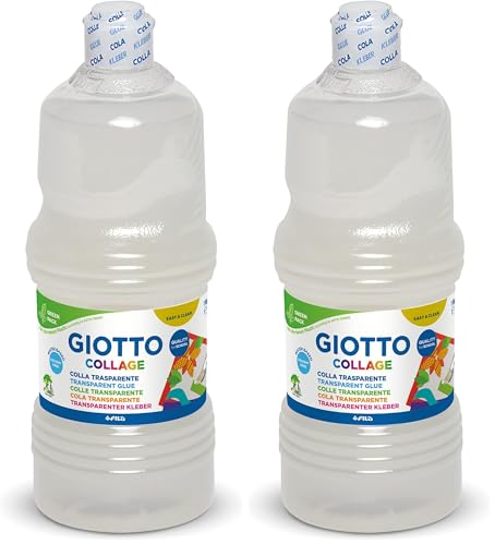 GIOTTO Collage - Flacon 1kg de colle transparente (Lot de 2)