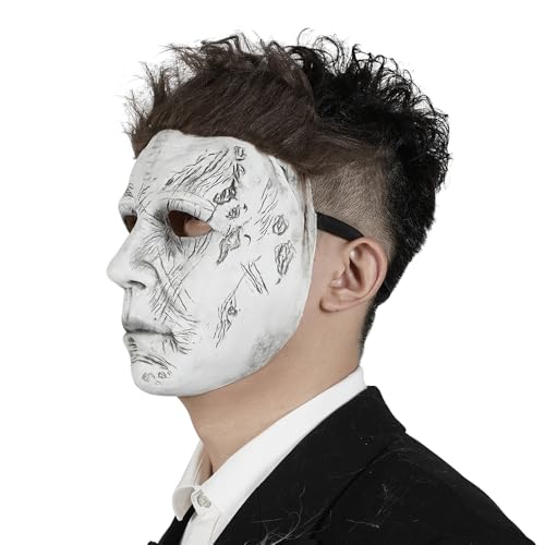41zLr 8cMoL. SL500 ZDOVLZZPON Halloween Michael Myers Mask Full Face latex Head Dressing Up For Party Decor Mens Masquerade