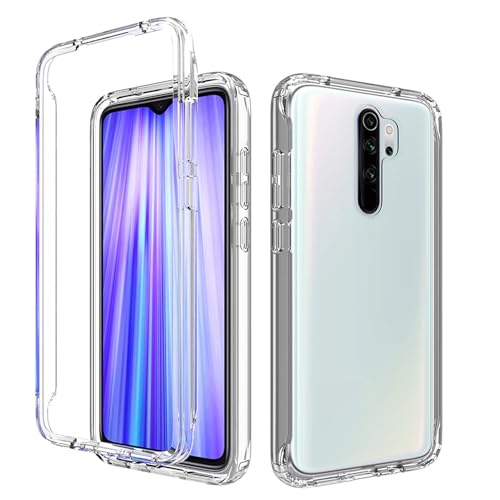 YXINDAFU Cover per Xiaomi Redmi Note 8 Pro,Trasparente 360 gradi Antiurto case [con protezione schermo integrato] TPU e PC antigraffio 2 in 1 Custodia per Redmi Note 8 Pro