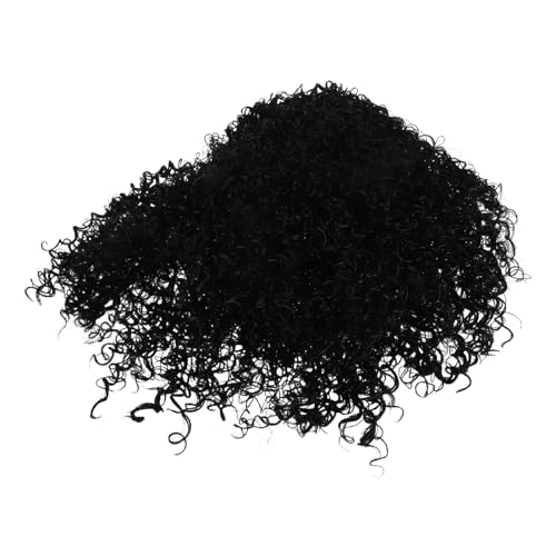 Postiche courte ondulée versatile légère pour femme noire