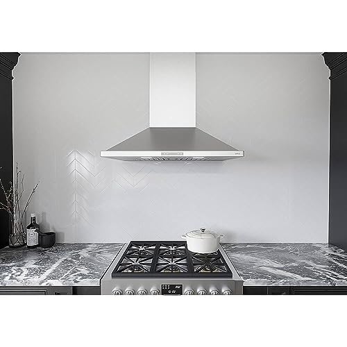 Zephyr ZVE-E30DS Zve-E30D Venezia 200-700 Cfm 30 Inch Wide Wall Mounted Range Hood thumb #3