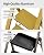 Taranta 4 Step Ladder, Lightweight Aluminum Step Stool with Convenient Handgrip, Folding Ladder with Anti-Slip Pedals, 330lbs Capacity Stepladder for Home, Office, Kitchen - Twilight Yellow