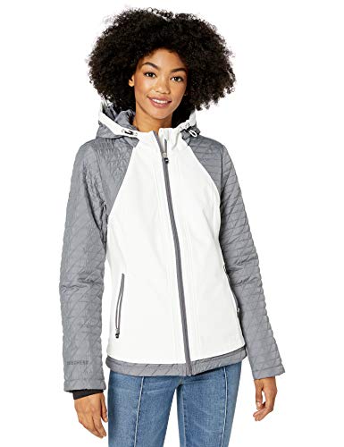 Skechers Women's Hourglass Jacket, Optic White/Carbon Zero, Medium
