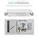 immagine 4ORICO Monitor Stand, Universale Alluminio Supporto per Monitor/Laptop/iMac/MacBook/PC, con Deposito per la Tastiera, Argento