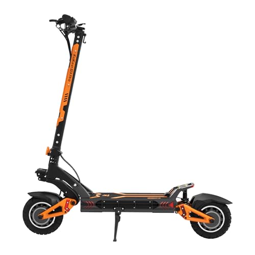 KuKirin G4 E Scooter – Leistungsstarker Antrieb, 52V 20Ah Akku, bis zu 70 km Reichweite, Doppelfederung, 11' Luftreifen, LED-Display, IPX4, klappbar – Für Pendler & Alltag