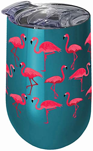 Spoontiques Flamingo Stainless Wine Tumbler #TOP12