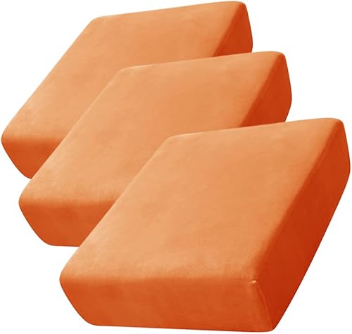 Funda de cojín elástica de terciopelo suave, funda de cojín de felpa de terciopelo suave, fundas de sofá, protector de muebles con parte inferior